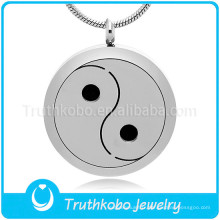 Yin-Yang thème pendentif collier fabriqué en Chine en gros diffuseur collier huile essentielle diffusant pendentif
